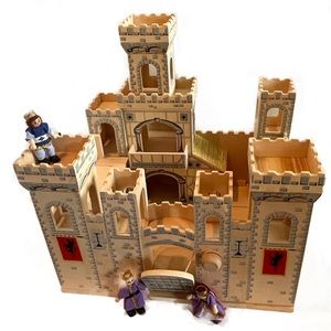 Melissa & Doug Wooden Foldout Castle